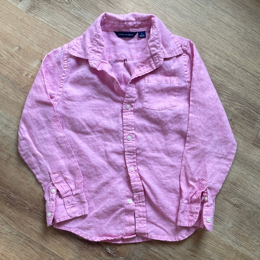 Janie and Jack boys linen shirt